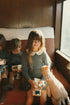 1984 Ribbed Knit Sweater with Plaid Skirt
